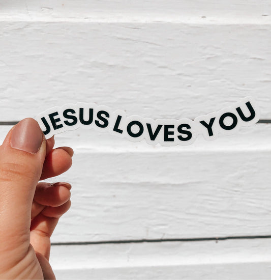 Jesus Loves You Sticker