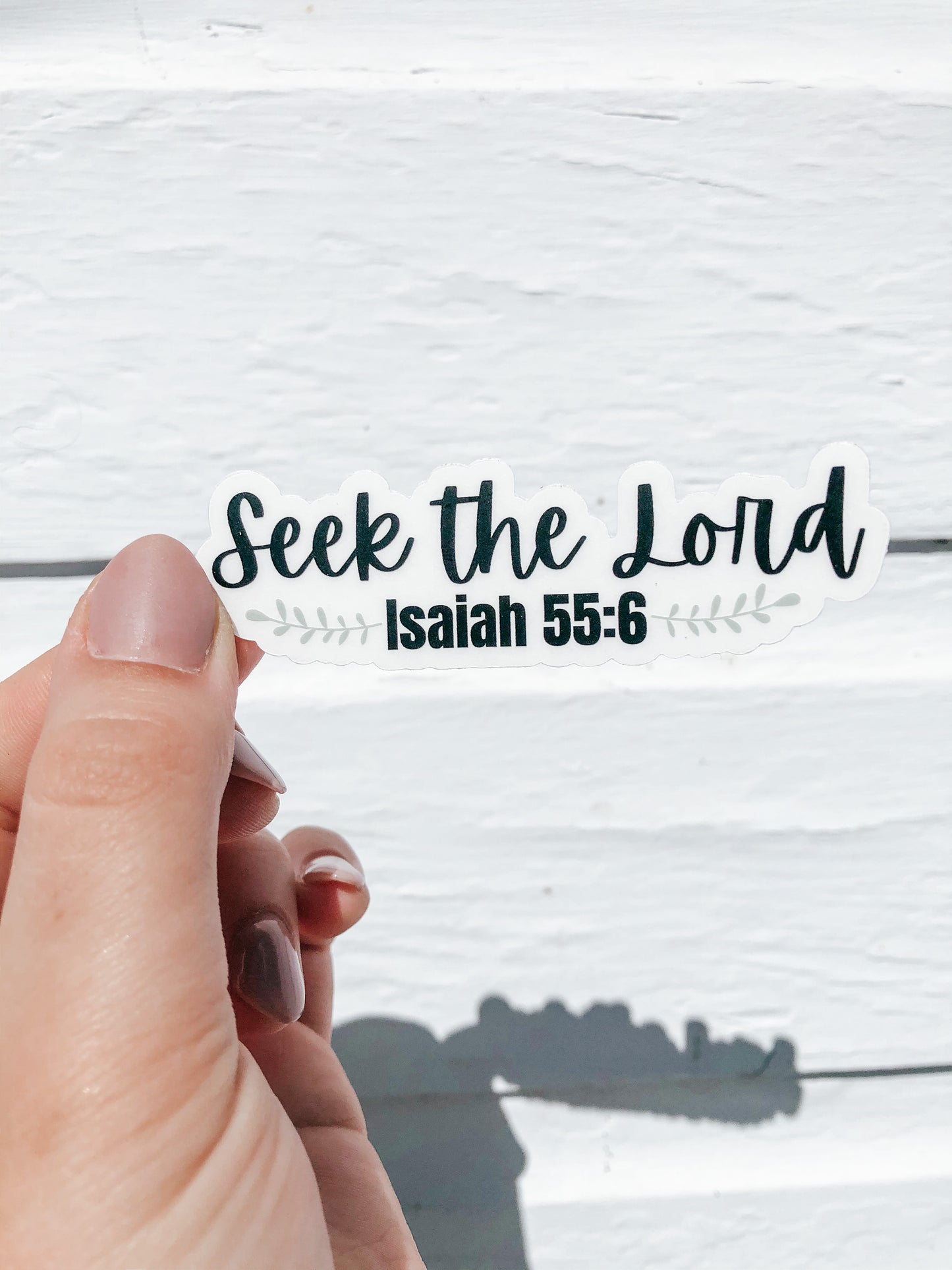 CLEAR Seek The Lord Sticker